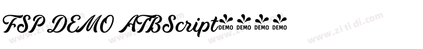 FSP DEMO ATBScript字体转换 FSP DEMO ATBScript字体转换